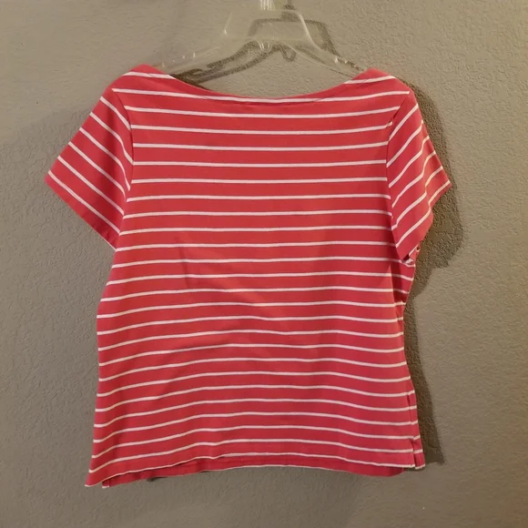 Womens Short Sleeve Tops Size XL Lot of 2 Croft & Barrow/White Stag Red and Pink - Picture 6 of 11